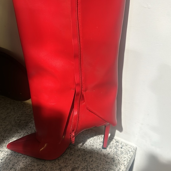 Red High Boot Heel - Picture 6 of 8